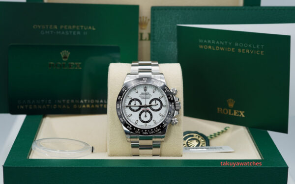 BRAND NEW Rolex 116500LN DAYTONA CERAMIC BEZEL WHITE DIAL 2023 STICKERS FULL SET - Image 2