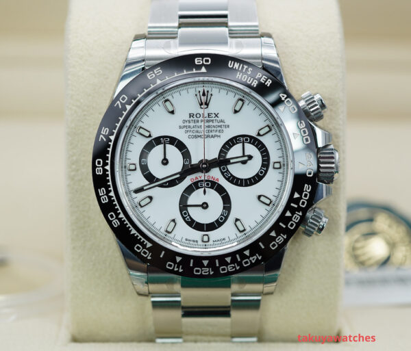 BRAND NEW Rolex 116500LN DAYTONA CERAMIC BEZEL WHITE DIAL 2023 STICKERS FULL SET