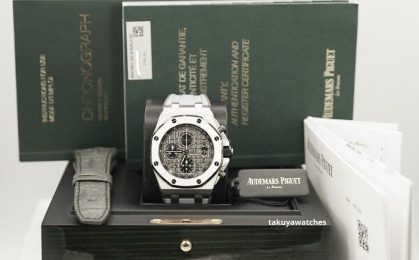 Audemars PIGUET ROYAL OAK OFFSHORE ELEPHANT 26470ST AP SERVICED FULL SET - Image 2