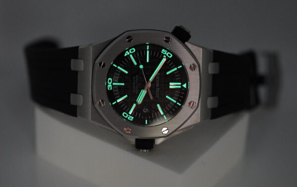 Audemars PIGUET ROYAL OAK OFFSHORE DIVER 15703ST AP SERVICED 2022 FULL SET - Image 10