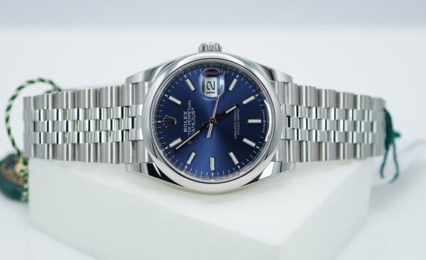 NEW Rolex 126200 DATEJUST 36 BLUE STICK DIAL JUBILEE BAND 2024 COMPLETE SET - Image 10