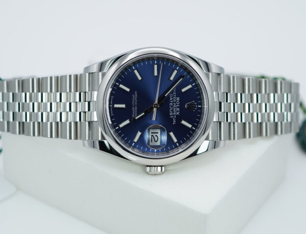 NEW Rolex 126200 DATEJUST 36 BLUE STICK DIAL JUBILEE BAND 2024 COMPLETE SET - Image 9