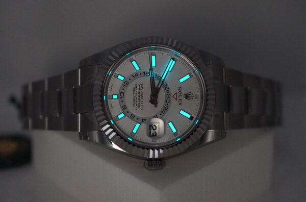 NEW Rolex 326934 SKY-DWELLER WHITE DIAL OYSTER BRACELET STICKERS COMPLETE SET - Image 11