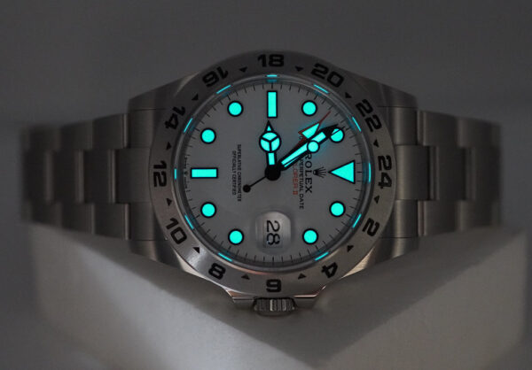 Rolex 226570 EXPLORER 2 POLAR WHITE DIAL NEW MODEL 2021 WARRANTY COMPLETE SET - Image 11