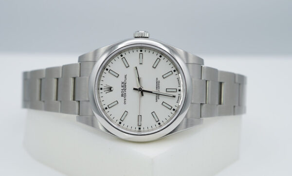 Rolex 114300 OYSTER PERPETUAL NO DATE WHITE DIAL 39MM 2020 COMPLETE SET - Image 10