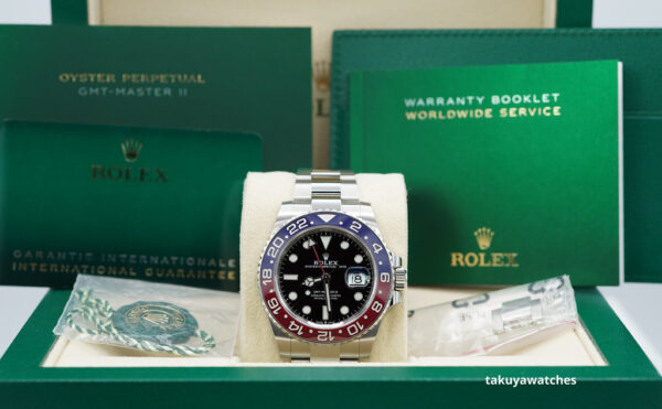 Rolex 126710BLRO PEPSI GMT MASTER II RED BLUE BEZEL OYSTER 2021 FULL SET - Image 2