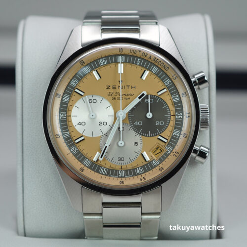 Zenith CHRONOMASTER ORIGINAL HODINKEE SALMON DIAL 38MM 2022 COMPLETE SET