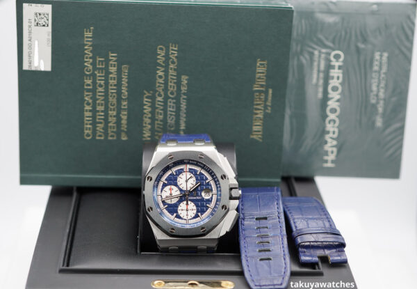 Audemars PIGUET ROYAL OAK OFFSHORE 26401PO PLATINUM BLUE DIAL FULL SET - Image 2