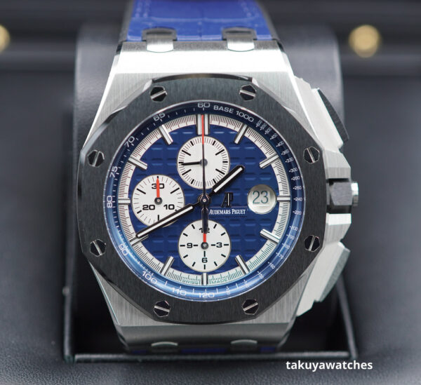 Audemars PIGUET ROYAL OAK OFFSHORE 26401PO PLATINUM BLUE DIAL FULL SET