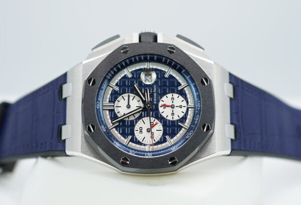 Audemars PIGUET ROYAL OAK OFFSHORE 26401PO PLATINUM BLUE DIAL FULL SET - Image 11
