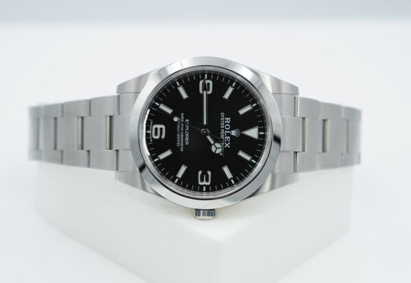 Rolex 214270 EXPLORER STAINLESS STEEL FULL LUME DIAL 39MM 2019 FULL SET - Image 9