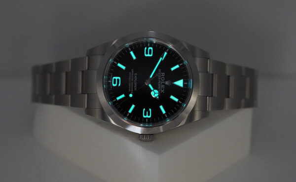 Rolex 214270 EXPLORER STAINLESS STEEL FULL LUME DIAL 39MM 2019 FULL SET - Image 11