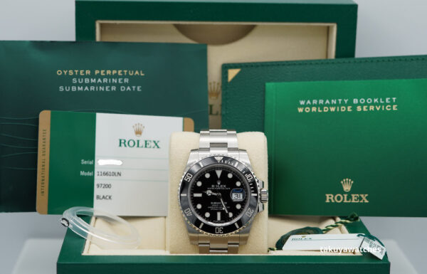 NEW Rolex 116610LN SUBMARINER STEEL CERAMIC DATE 40MM STICKERS COMPLETE SET - Image 2