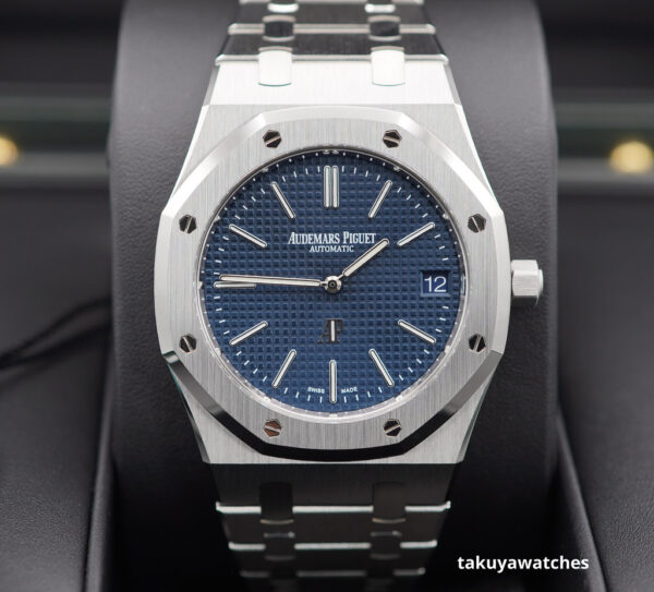 BRAND NEW Audemars PIGUET ROYAL OAK JUMBO 16202ST BLUE DIAL 2024 COMPLETE SET