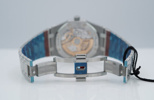 BRAND NEW Audemars PIGUET ROYAL OAK JUMBO 16202ST BLUE DIAL 2024 COMPLETE SET - Image 8