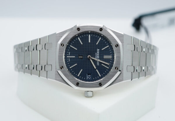 BRAND NEW Audemars PIGUET ROYAL OAK JUMBO 16202ST BLUE DIAL 2024 COMPLETE SET - Image 10