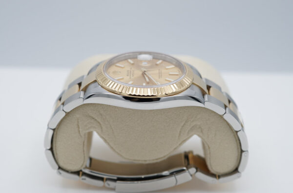 Rolex 126333 DATEJUST 41 GOLD STEEL CHAMPAGNE DIAL OYSTER BAND FULL SET - Image 4