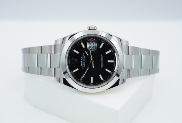 Rolex 126300 DATEJUST 41 BLACK STICK DIAL OYSTER BAND 2021 COMPLETE SET - Image 10