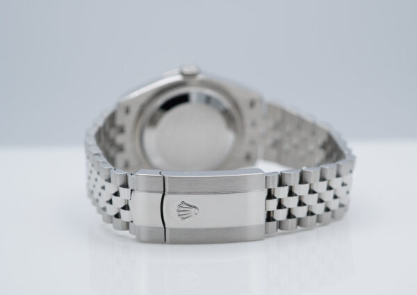 Rolex 126234 DATEJUST 36 FLUTED BEZEL WHITE ROMAN DIAL JUBILEE 2023 FULL SET - Image 7