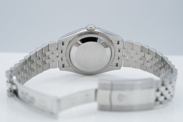 Rolex 126234 DATEJUST 36 FLUTED BEZEL WHITE ROMAN DIAL JUBILEE 2023 FULL SET - Image 8