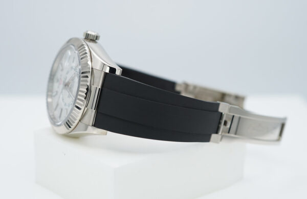 Rolex 336239 SKY-DWELLER 18K WHITE GOLD INTENSE WHITE DIAL OYSTERFLEX 2023 FULL SET - Image 5