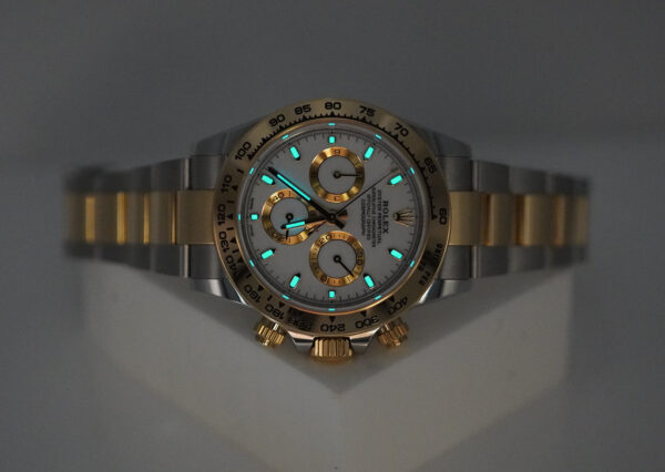 Rolex 116503 DAYTONA TWO TONE 18K YELLOW GOLD SS WHITE DIAL 2020 FULL SET - Image 11