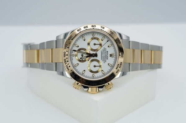 Rolex 116503 DAYTONA TWO TONE 18K YELLOW GOLD SS WHITE DIAL 2020 FULL SET - Image 9