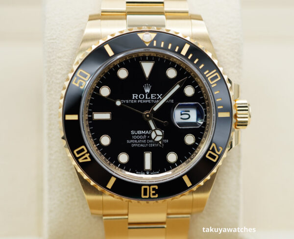 Rolex 126618LN SUBMARINER 41 YELLOW GOLD BLACK DIAL 2023 WARRANTY FULL SET