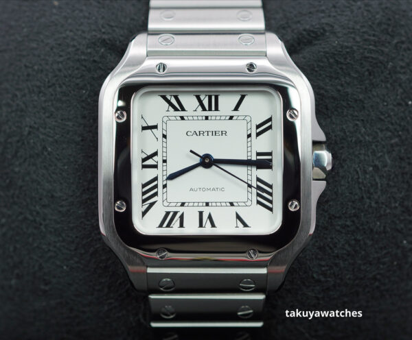 CARTIER SANTOS DE CARTIER MEDIUM MODEL AUTOMATIC STEEL 2023 COMPLETE SET