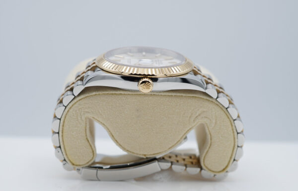 Rolex 126333 DATEJUST 41 YELLOW GOLD STEEL SILVER DIAL JUBILEE 2022 WARRANTY - Image 3