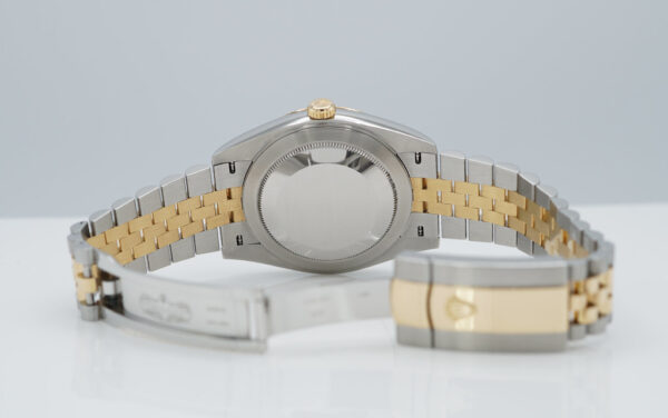 Rolex 126333 DATEJUST 41 YELLOW GOLD STEEL SILVER DIAL JUBILEE 2022 WARRANTY - Image 8