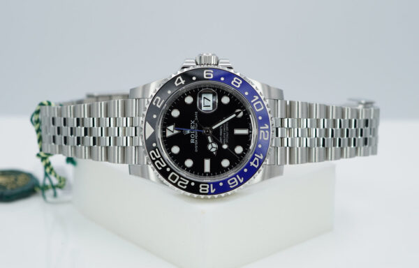 BRAND NEW Rolex 126710BLNR GMT MASTER II BLACK BLUE BEZEL JUBILEE BAND 2024 FULL SET - Image 10
