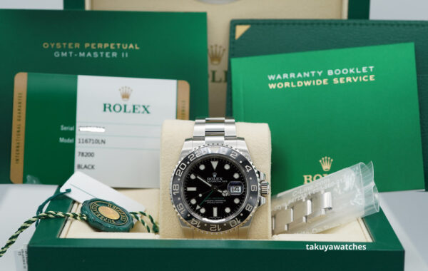 Rolex 116710LN GMT MASTER II STEEL BLACK CERAMIC BEZEL 2018 COMPLETE SET - Image 2