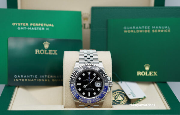 BRAND NEW Rolex 126710BLNR GMT MASTER II BLACK BLUE BEZEL JUBILEE BAND 2024 FULL SET - Image 2
