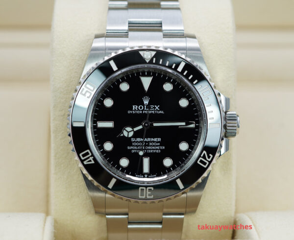 Rolex 124060 SUBMARINER NO DATE 41MM 2021 WARRANTY COMPLETE SET