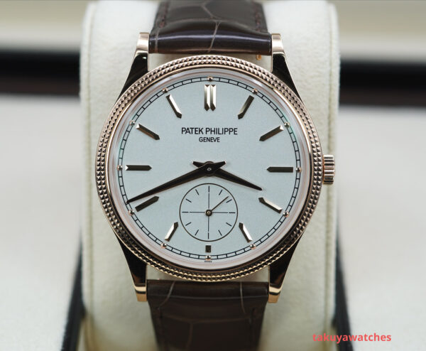Patek PHILIPPE 6119R 18K ROSE GOLD CALATRAVA CLOUS DE PARIS 2022 FULL SET