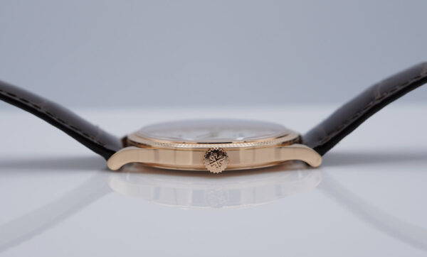 Patek PHILIPPE 6119R 18K ROSE GOLD CALATRAVA CLOUS DE PARIS 2022 FULL SET - Image 3