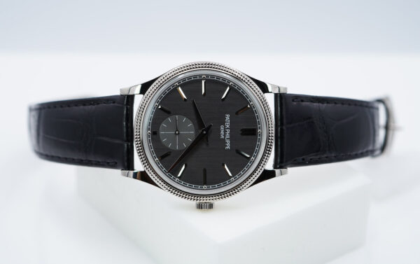 Patek PHILIPPE 6119G 18K WHITE GOLD CALATRAVA CLOUS DE PARIS 2024 FULL SET - Image 9