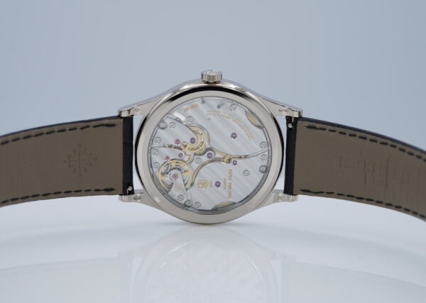 Patek PHILIPPE 6119G 18K WHITE GOLD CALATRAVA CLOUS DE PARIS 2024 FULL SET - Image 8