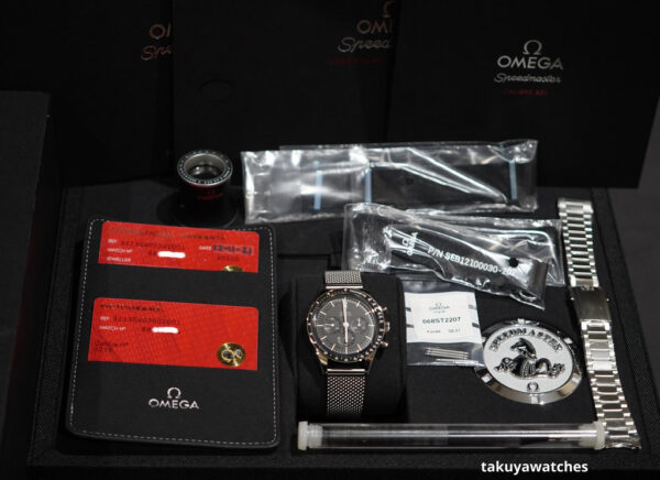 Omega SPEEDMASTER CAL 321 ED WHITE MOONWATCH EXTRA MESH BRACELET FULL SET - Image 2