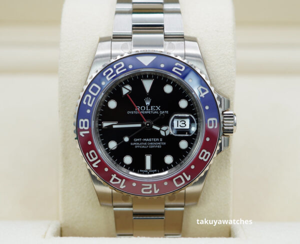 MINT Rolex 116719BLRO GMT MASTER 2 18K WHITE GOLD PEPSI BEZEL BLACK DIAL COMPLETE SET
