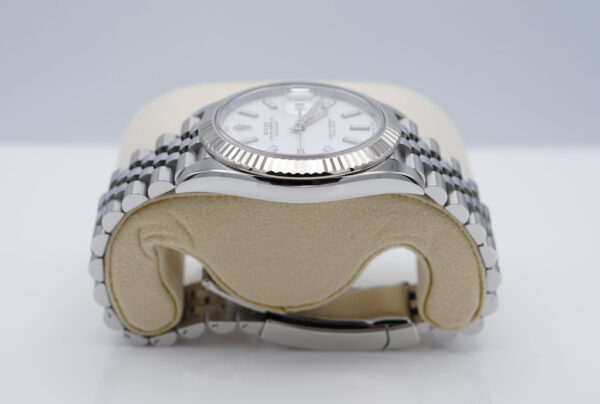 Rolex 126334 DATEJUST 41 FLUTED BEZEL WHITE STICK DIAL JUBILEE BAND FULL SET - Image 4