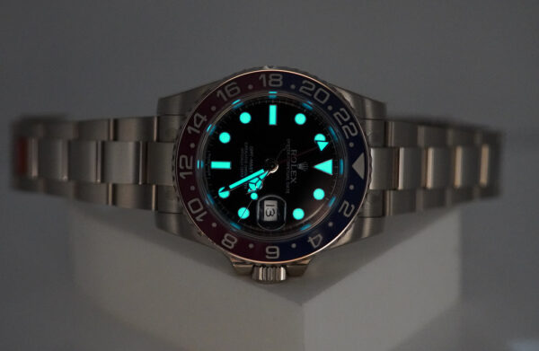 MINT Rolex 116719BLRO GMT MASTER 2 18K WHITE GOLD PEPSI BEZEL BLACK DIAL COMPLETE SET - Image 11