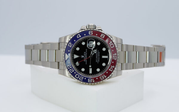 MINT Rolex 116719BLRO GMT MASTER 2 18K WHITE GOLD PEPSI BEZEL BLACK DIAL COMPLETE SET - Image 10
