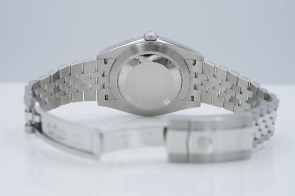 Rolex 126334 DATEJUST 41 FLUTED BEZEL WHITE STICK DIAL JUBILEE BAND FULL SET - Image 7