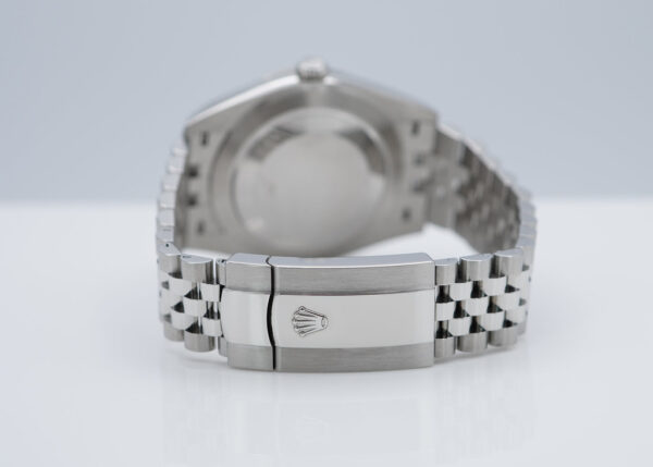 Rolex 126334 DATEJUST 41 FLUTED BEZEL WHITE STICK DIAL JUBILEE BAND FULL SET - Image 8