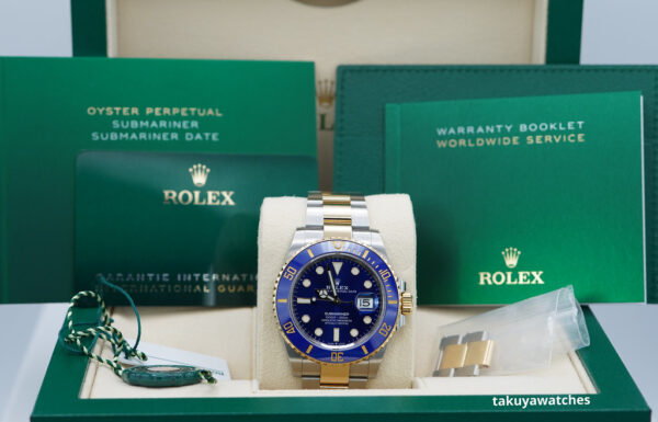 Rolex 126613LB SUBMARINER BLUESY 18K YELLOW GOLD STEEL BLUE DIAL 2022 FULL SET - Image 2