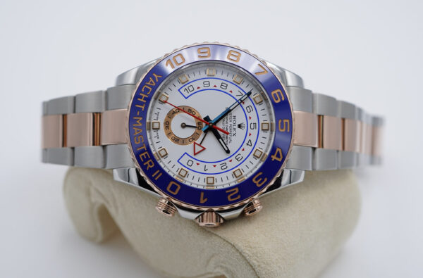 Rolex 116681 YACHTMASTER 2 ROSE GOLD STEEL RSC SERVICED WARRANTY - Image 10