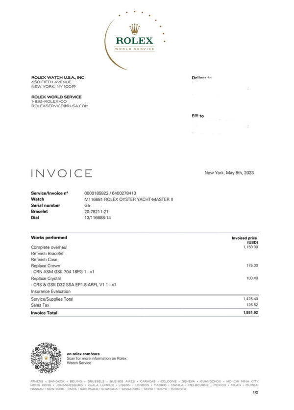 Rolex 116681 YACHTMASTER 2 ROSE GOLD STEEL RSC SERVICED WARRANTY - Image 3
