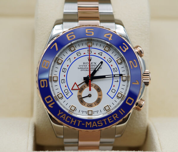 Rolex 116681 YACHTMASTER 2 ROSE GOLD STEEL RSC SERVICED WARRANTY
